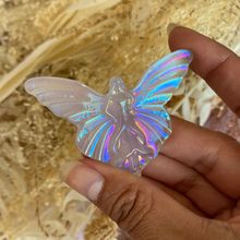 Load image into Gallery viewer, Aura Quartz Crystal Fairy Carving