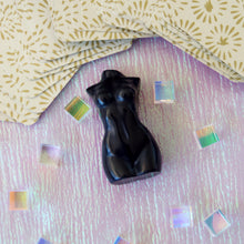 Load image into Gallery viewer, Black Obsidian Goddess Carving