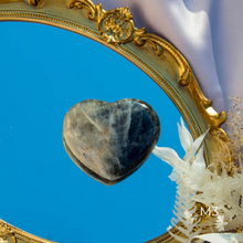 Load image into Gallery viewer, Black Moonstone Heart Crystals for your Intuition