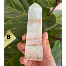 Load image into Gallery viewer, Blue Caribbean Calcite Tower for Soothing Comfort & Relaxation