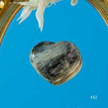 Load image into Gallery viewer, Black Moonstone Heart Crystals for your Intuition