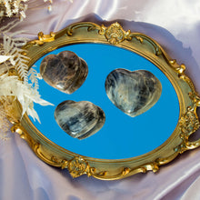 Load image into Gallery viewer, Black Moonstone Heart Crystals for your Intuition