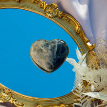 Load image into Gallery viewer, Black Moonstone Heart Crystals for your Intuition