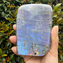 Load image into Gallery viewer, Polished Purple Rainbow Labradorite Stone Freeform for Intuition and Trust in the Universe