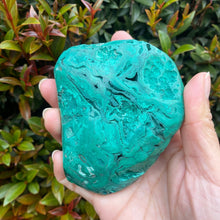 Load image into Gallery viewer, Natural Malachite Crystal Semi Polished Freeform for Transformation
