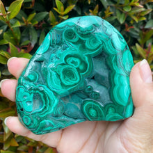 Load image into Gallery viewer, Natural Malachite Crystal Semi Polished Freeform for Transformation