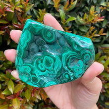 Load image into Gallery viewer, Natural Malachite Crystal Semi Polished Freeform for Transformation