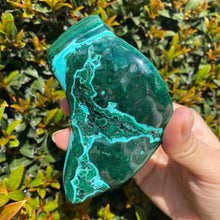Load image into Gallery viewer, Polished Blue Chrysocolla Crystal with Green Malachite Freeform
