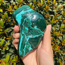 Load image into Gallery viewer, Polished Blue Chrysocolla Crystal with Green Malachite Freeform