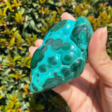 Load image into Gallery viewer, Freeform Blue Chrysocolla Stone with Green Malachite Pattern