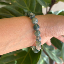 Load image into Gallery viewer, Green Moss Agate Bracelet for Prosperity & Wealth