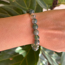 Load image into Gallery viewer, Green Moss Agate Bracelet for Prosperity & Wealth
