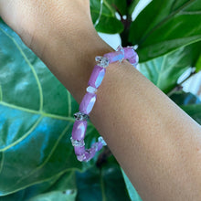 Load image into Gallery viewer, Natural Ruby and Petroleum Quartz Genuine Bracelet for Goal Setting & Deep Connection