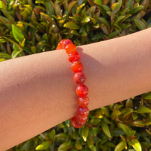 Load image into Gallery viewer, Red Carnelian Bracelet for Creativity & Courage