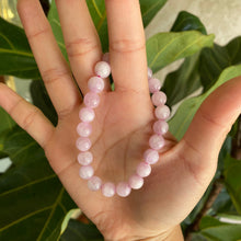 Load image into Gallery viewer, Light Pink Kunzite Crystal Bead Bracelet