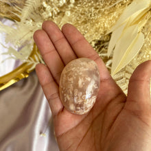 Load image into Gallery viewer, Polished Flower Agate Crystal Palm Stone, for Growth