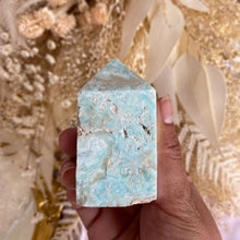 Load image into Gallery viewer, Blue Aragonite Tower for Patience & Acceptance