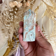 Load image into Gallery viewer, Blue Aragonite Tower for Patience & Acceptance