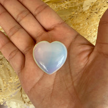 Load image into Gallery viewer, Polished Opalite Heart for Anxiety & Good Fortune