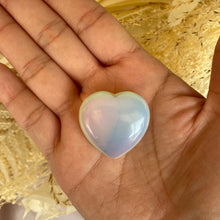 Load image into Gallery viewer, Polished Opalite Heart for Anxiety & Good Fortune