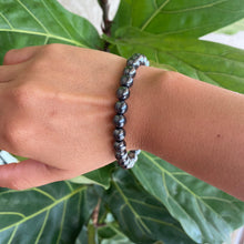 Load image into Gallery viewer, Hematite Crystal Bead Bracelet for Grounding & Calmness