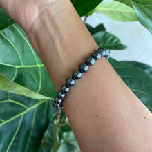 Load image into Gallery viewer, Hematite Crystal Bead Bracelet for Grounding & Calmness