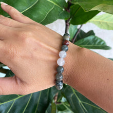 Load image into Gallery viewer, Bloodstone Crystal Bead Bracelet for Strength & Dedication