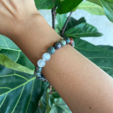 Load image into Gallery viewer, Bloodstone Crystal Bead Bracelet for Strength & Dedication
