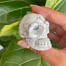 Load image into Gallery viewer, White Howlite Skull Carving