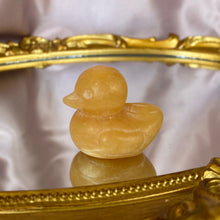 Load image into Gallery viewer, Orange Calcite Carved Duck