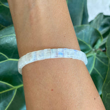 Load image into Gallery viewer, Rainbow Moonstone Bracelet for New Beginnings & Intuition