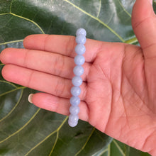 Load image into Gallery viewer, Blue Angelite Crystal Bead Bracelet for Growth & Communication