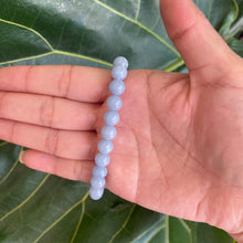 Load image into Gallery viewer, Blue Angelite Crystal Bead Bracelet for Growth & Communication