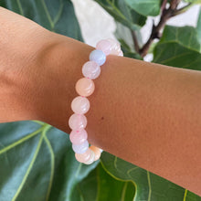 Load image into Gallery viewer, Morganite Crystal Bead Bracelet for Grief & Divine Love