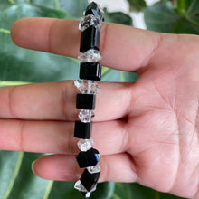 Load image into Gallery viewer, Raw High Grade Tourmaline & Quartz Crystal Bracelet for Protection & Energy Purification