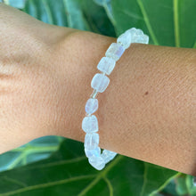 Load image into Gallery viewer, Rainbow Moonstone Bracelet for New Beginnings & Intuition