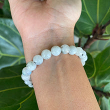 Load image into Gallery viewer, Rainbow Moonstone Beaded Bracelet for New Beginnings & Intuition