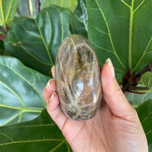 Load image into Gallery viewer, Polished Peach Black Moonstone Crystal Freeform from Madagascar