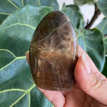Load image into Gallery viewer, Polished Peach Black Moonstone Crystal Freeform from Madagascar