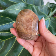 Load image into Gallery viewer, Polished Peach Black Moonstone Crystal Freeform from Madagascar