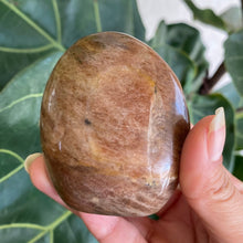 Load image into Gallery viewer, Polished Peach Black Moonstone Crystal Freeform from Madagascar
