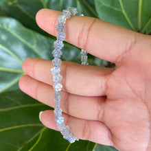 Load image into Gallery viewer, Labradorite Flower Beaded Stretch Bracelet for Intuition & Trust in the Universe