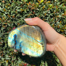 Load image into Gallery viewer, Polished Blue and Yellow Labradorite Freeform, for Faith in One's Self & the Universe