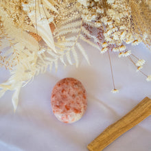 Load image into Gallery viewer, Golden Orange Sunstone Palmstone to Never Dull your Sparkle
