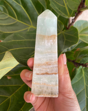 Load image into Gallery viewer, Blue Caribbean Calcite Tower for Soothing Comfort & Relaxation