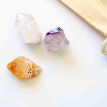 Load image into Gallery viewer, Raw Crystal Trio, Manifestation Crystal Set