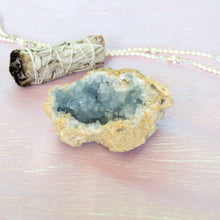 Load image into Gallery viewer, Celestite Crystal Cave, for Serenity & Peace