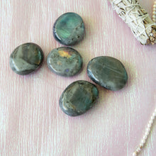 Load image into Gallery viewer, Labradorite Palm Stones, for Transformation & Spiritual Ascension