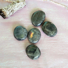Load image into Gallery viewer, Labradorite Palm Stones, for Transformation & Spiritual Ascension