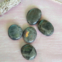 Load image into Gallery viewer, Labradorite Palm Stones, for Transformation & Spiritual Ascension